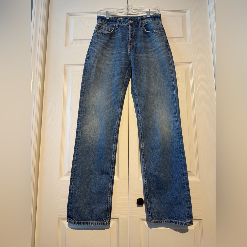 Zara Womens Relaxed Fit Blue Jeans